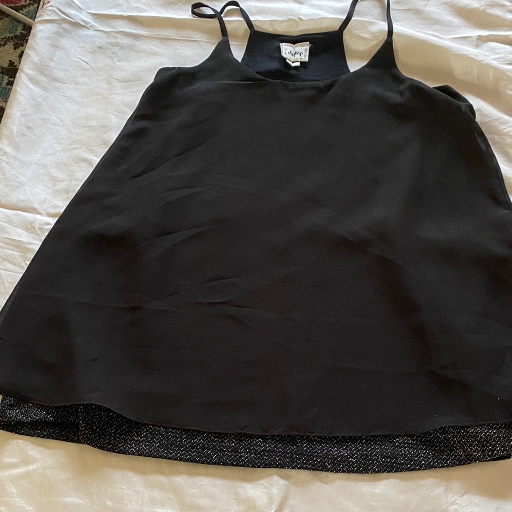 Papaya Black Camisole Top